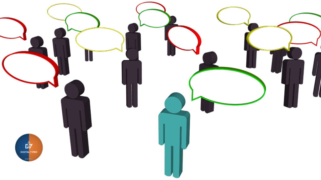 Gráfico com várias figuras humanas conectadas por linhas e círculos coloridos, representando comunidades privadas dos Gurus.