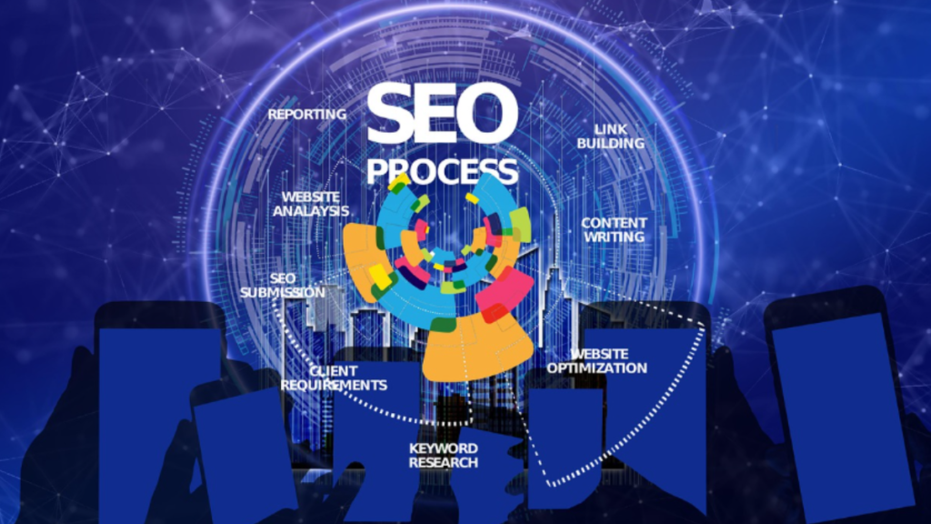 Ilustração digital com ícones de conectividade global e inteligência artificial representando fontes confiáveis para estudar automação e marketing com IA