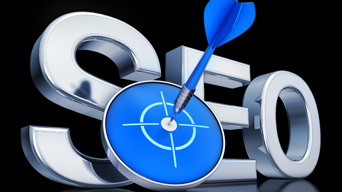 IA para SEO sem Conteúdo Genérico mostrada em gráfico com personagens digitais e elementos visuais.