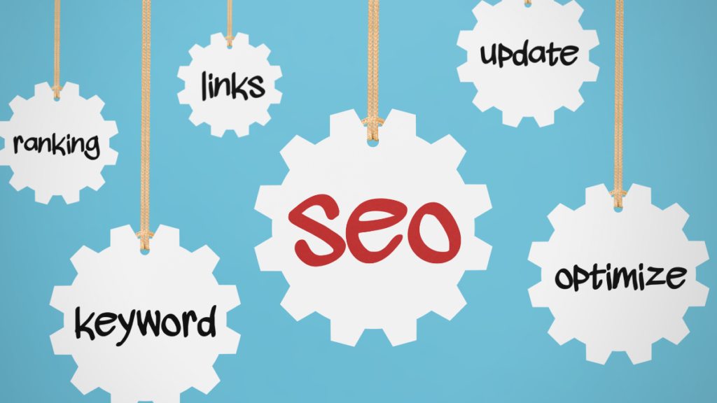 SEO moderno focado em experiência do usuário com destaque para ranking, palavras-chave e otimização