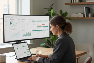 Diagrama ou ilustração representando um ecossistema de conteúdo para geração de tráfego automático em marketing digital.