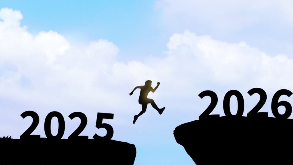 Pessoa simbolizando a transição de estratégias de marketing digital entre 2025 e 2026 no empreendedorismo online.