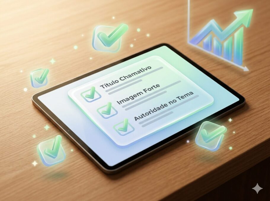 Checklist tráfego Google Discover 2026 – título chamativo, imagem forte e autoridade