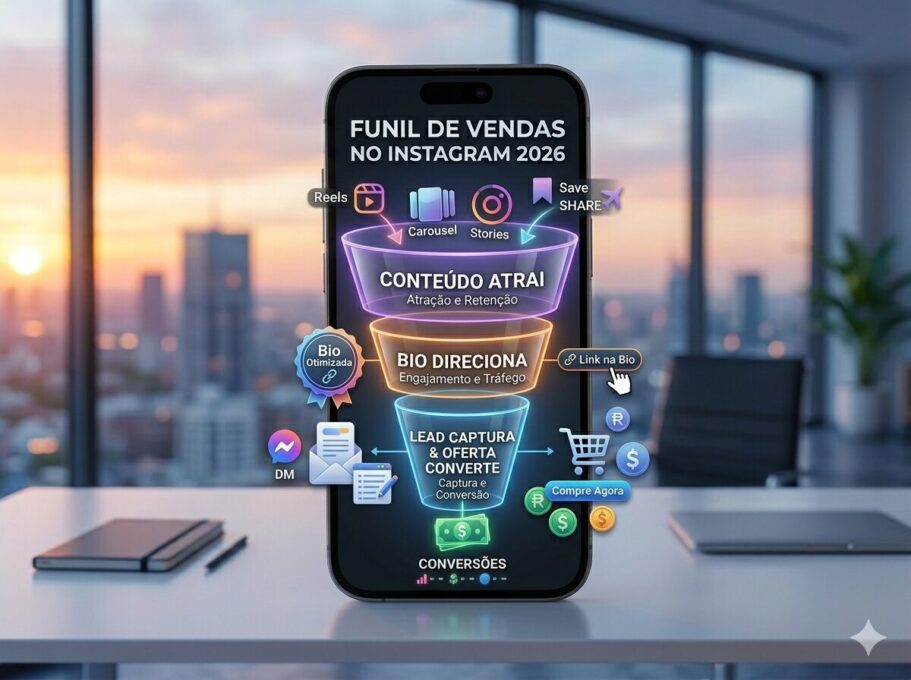 ganhar dinheiro no Funil de vendas aplicado ao Instagram em 2026