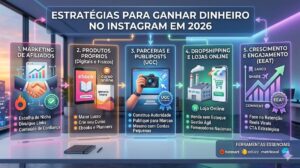 Estratégias para ganhar dinheiro no Instagram em 2026