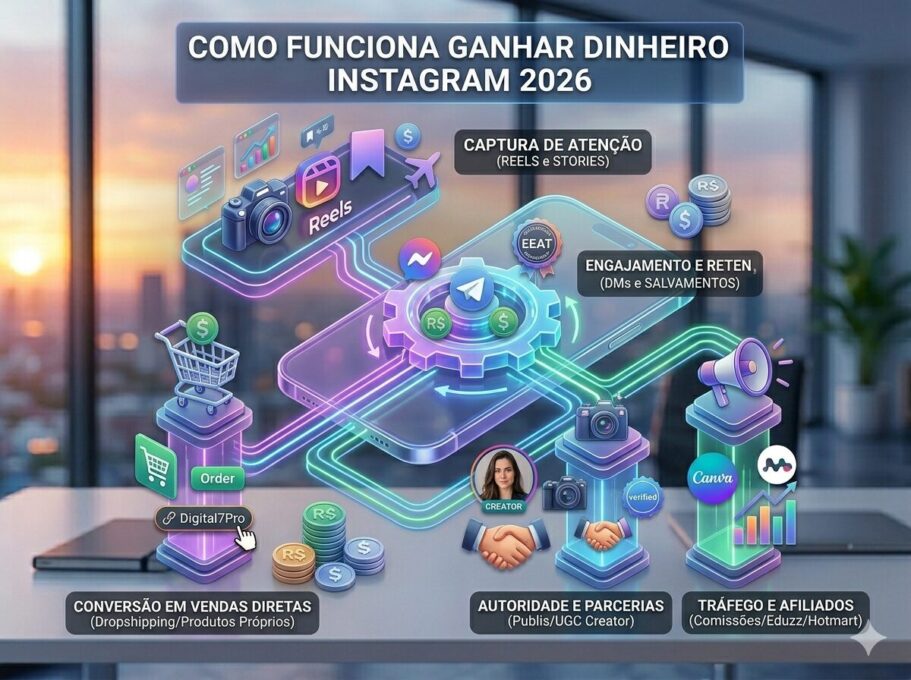 Estratégias para ganhar dinheiro no Instagram em 2026