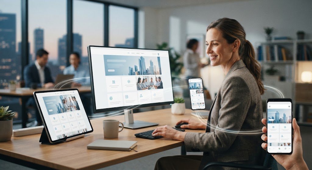 experiência do usuário em site responsivo para dispositivos móveis