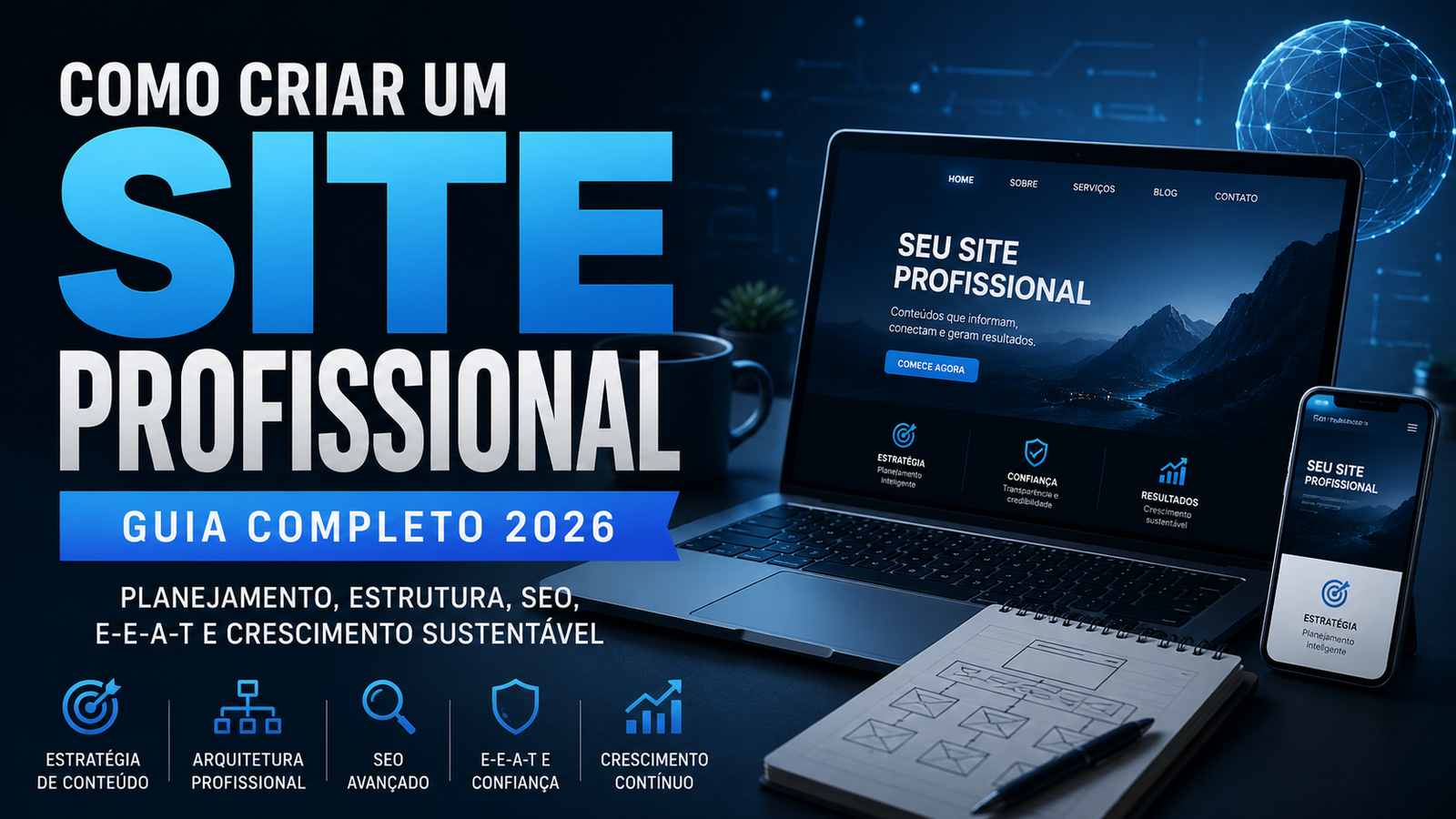 como criar um site profissional em 2026 guia completo